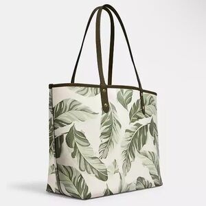 COACH Reversible City Tote Limited Ed Banana Leaf/Brown - NWT